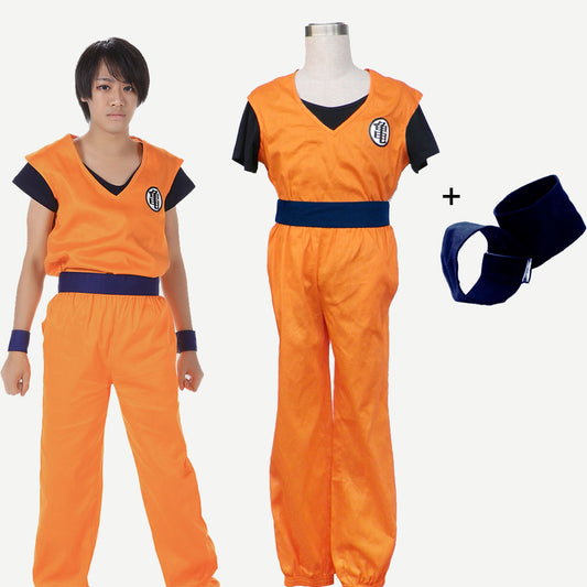 Dragon Ball Son Goku Training Costume Outfits Japanese Character 'Turtles' Cosplay Men and Kids Halloween