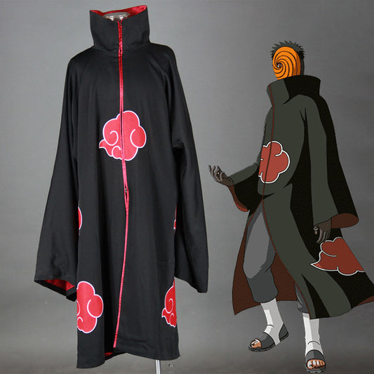 Anime Naruto Shippuden Akatsuki Cloak Obito Itachi Pain Cosplay Robe Men Kids Halloween