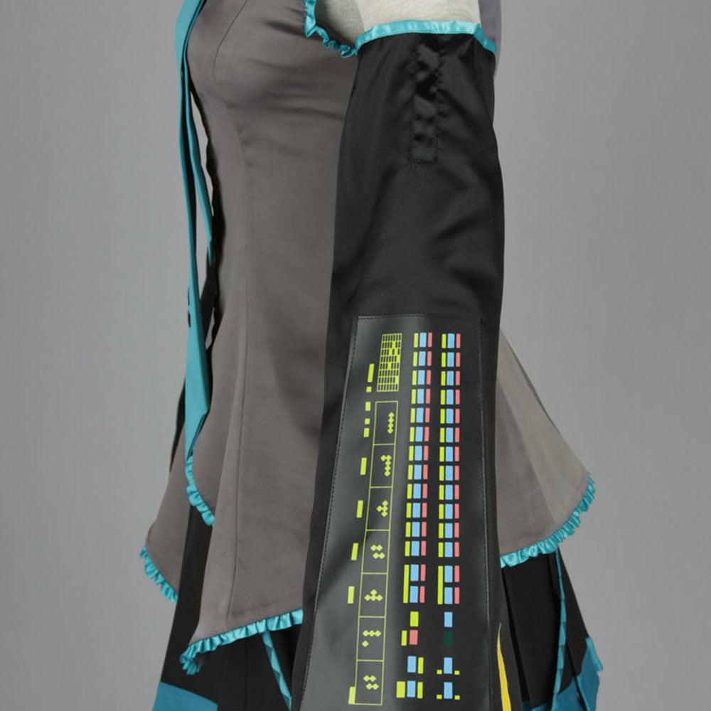 Vocaloid Costumes Hatsune Miku Cosplay full Outfit with Accessories Women and Kids