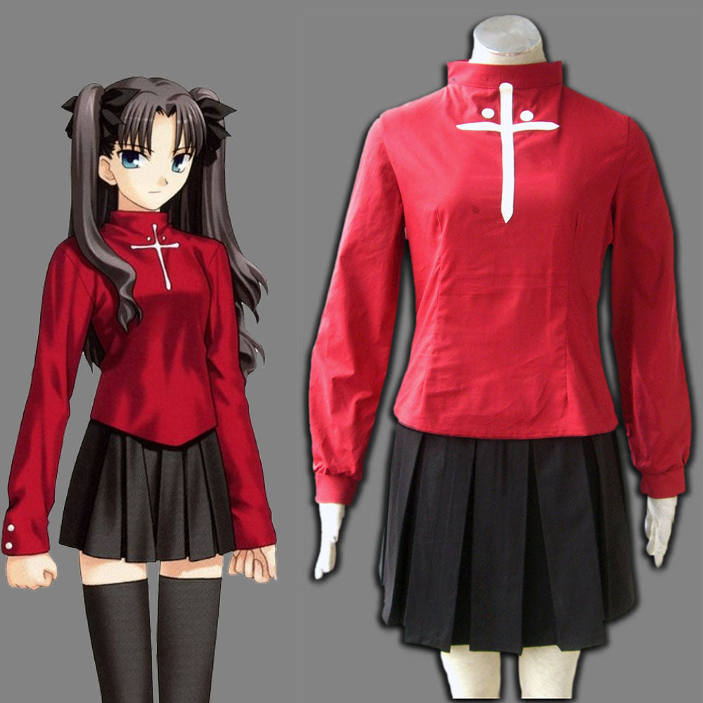 Fate/stay night Rin Tohsaka Cosplay Costumes Outfits Women and Kids Halloween