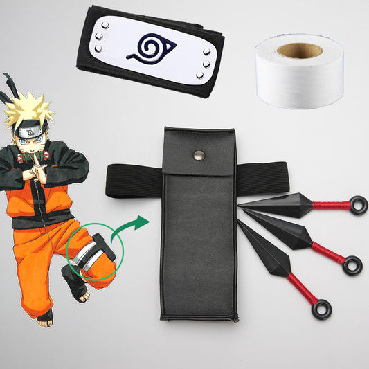 Anime Naruto Cosplay Sasuke Sakura Kakashi Naruto Ninja Leg Bag Kunai Cosplay Accessories