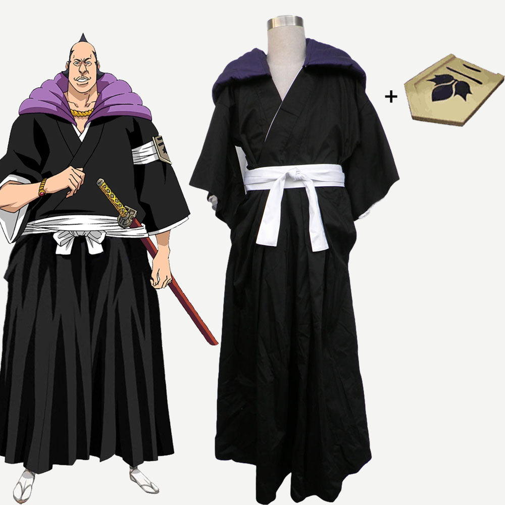 Anime Bleach Costume Marechiyo Omaeda Cosplay full Outfit 2nd Division Vice Captain Men and Kids Halloween