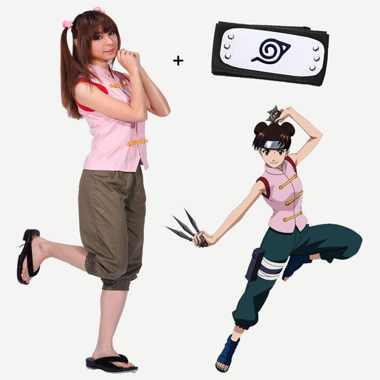 Anime Naruto Shippuden Cosplay Tenten Costume Women Kids Halloween