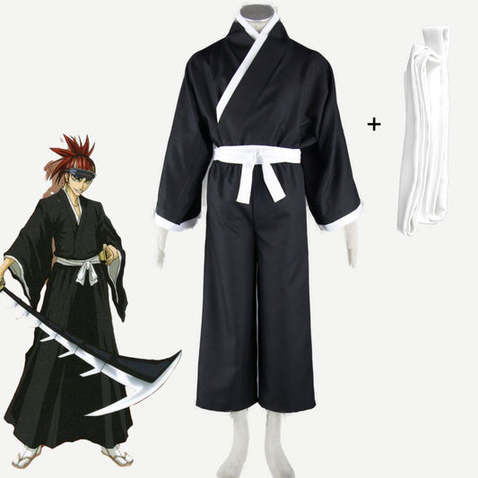 Men and Kids Anime Bleach Abarai Renji Die pa Costume Cosplay full Suits Halloween