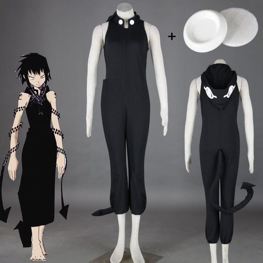 Anime Soul Eater Medusa Cosplay Costume Jumpsuit with Tail Women and Kids Halloween