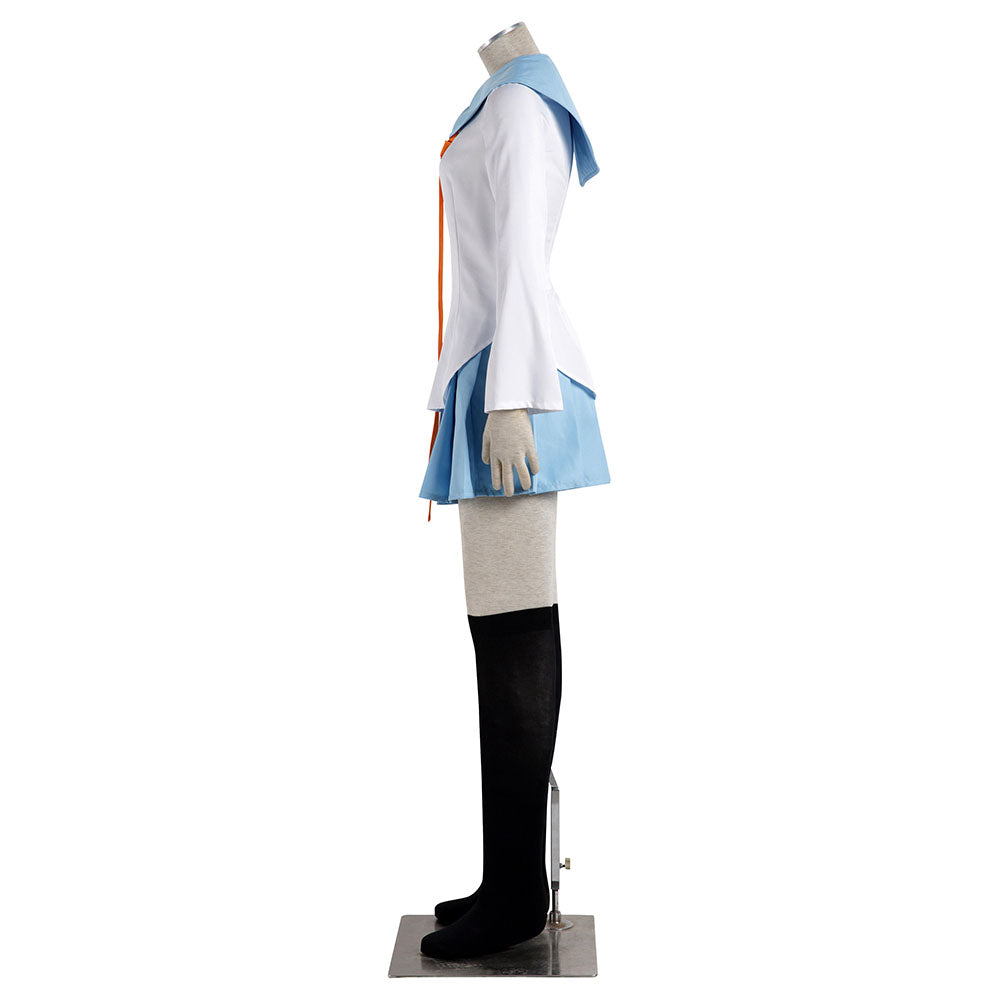 Nisekoi Kirisaki Chitoge Cosplay Costume School Uniform with Headdress Women and Kids Halloween