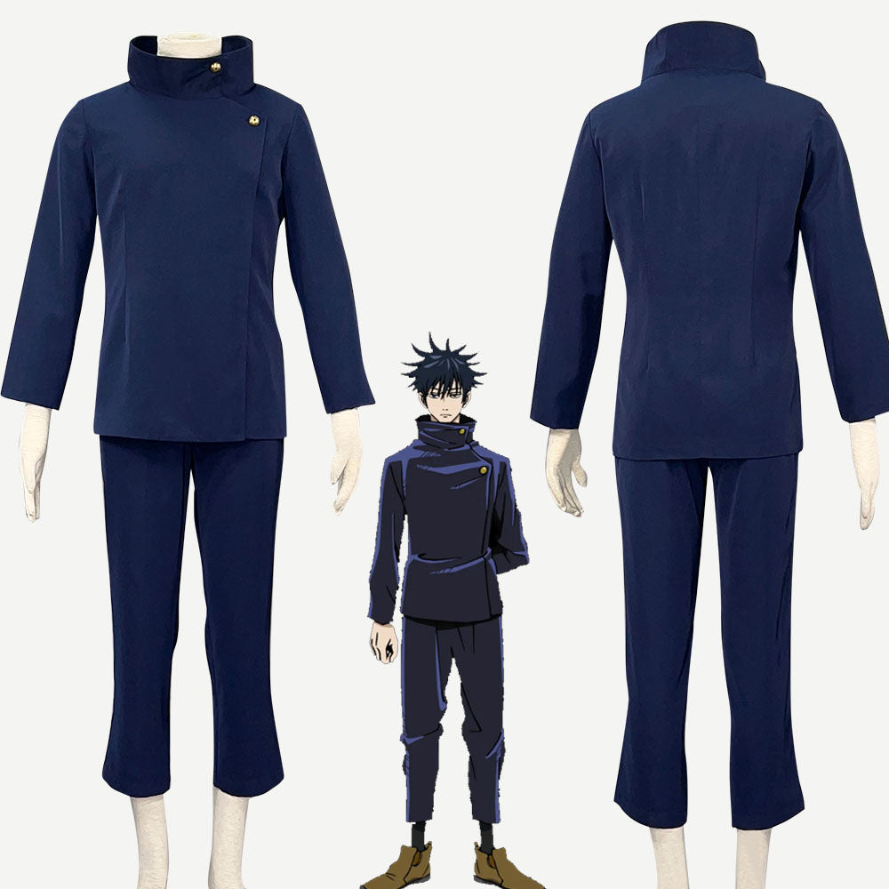 Anime Jujutsu Kaisen Fushiguro Megumi Cosplay Costume School Uniform Halloween Kids Men