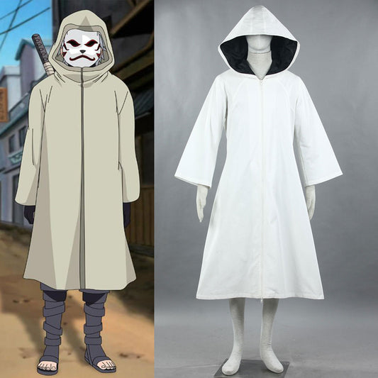 Anime Naruto Shippuden Cosplay Anbu Cloak Hatake Kakashi Costume Robe Men Kids Halloween