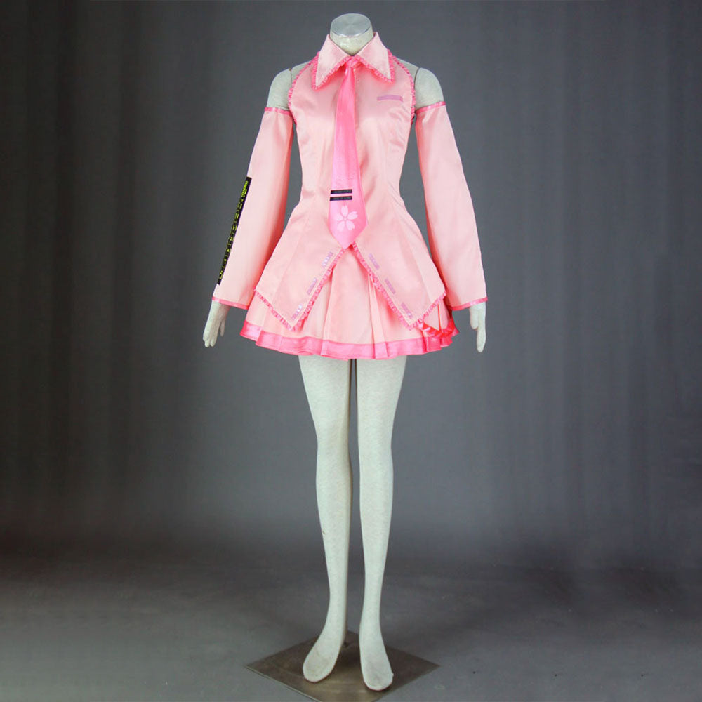 Vocaloid Costumes Spring Sakura Miku Cosplay Pink Outfit with Accessories Women and Kids