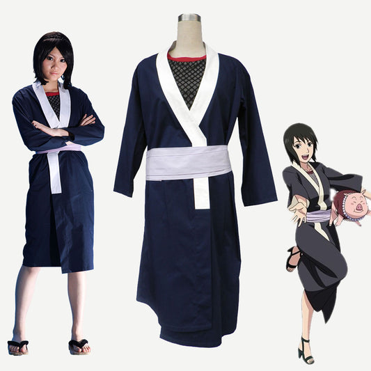 Anime Naruto Shippuden Cosplay Shizune Costume Women Kids Halloween