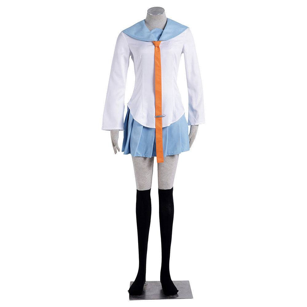 Nisekoi Kirisaki Chitoge Cosplay Costume School Uniform with Headdress Women and Kids Halloween