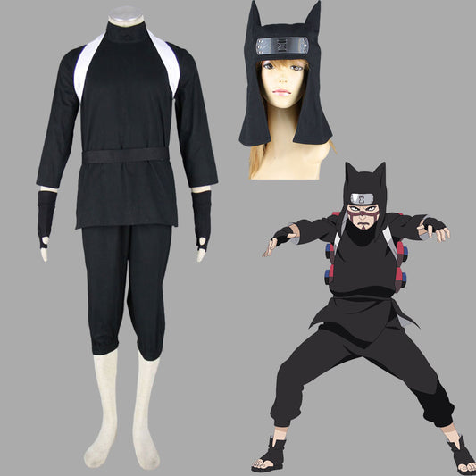 Anime Naruto Shippuden Kankuro Cosplay Costume with Hat Men Kids Halloween