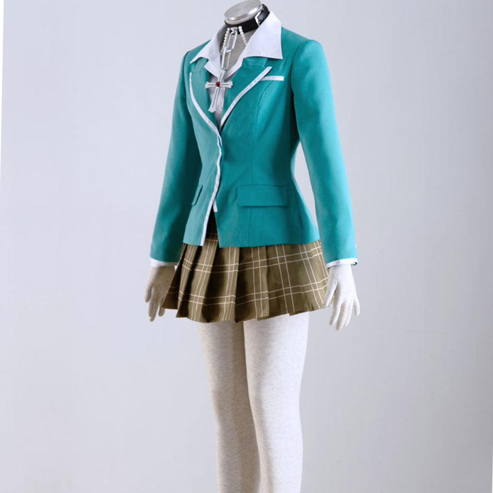 Anime Rosario+Vampire Moka Akashiya Cosplay Costumes Women and Kids Halloween