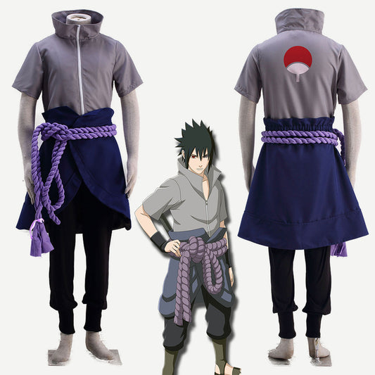 Anime Naruto Shippuden Uchiha Sasuke Cosplay Snake Organization Costume Men Kids Halloween