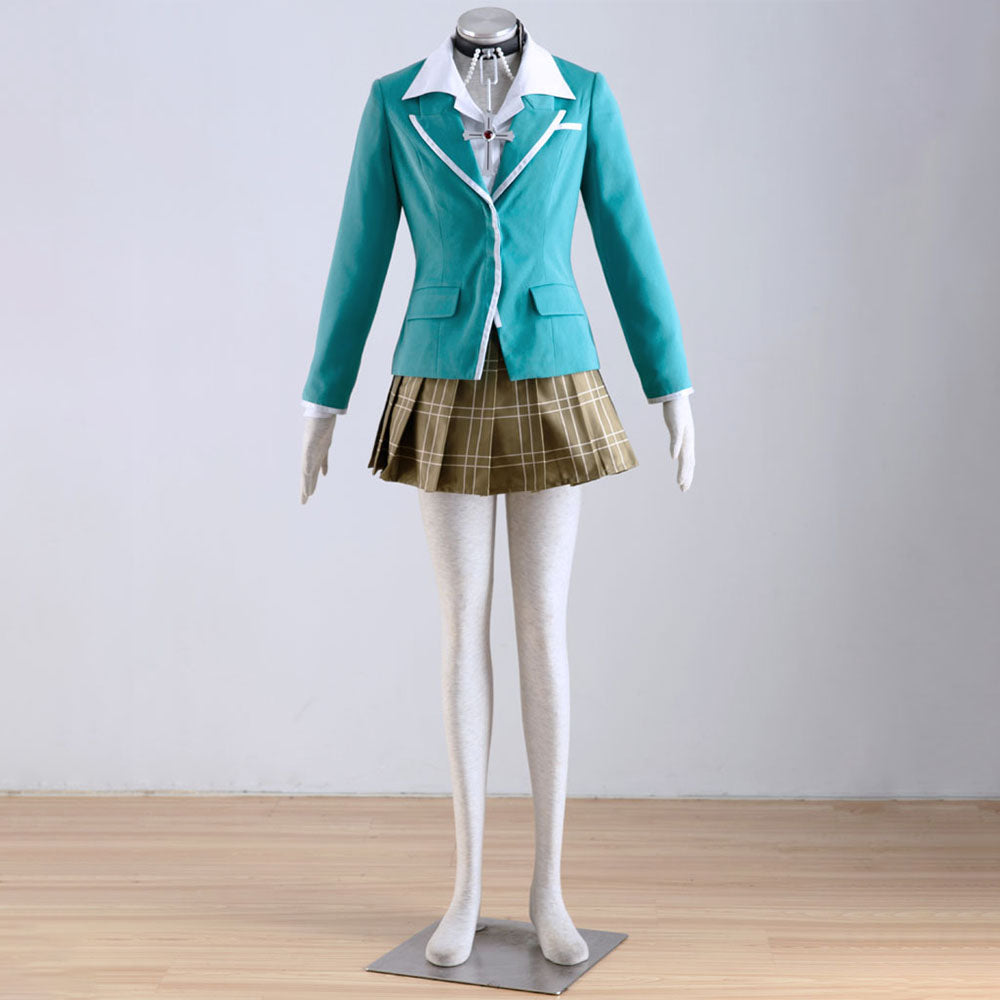 Anime Rosario+Vampire Moka Akashiya Cosplay Costumes Women and Kids Halloween