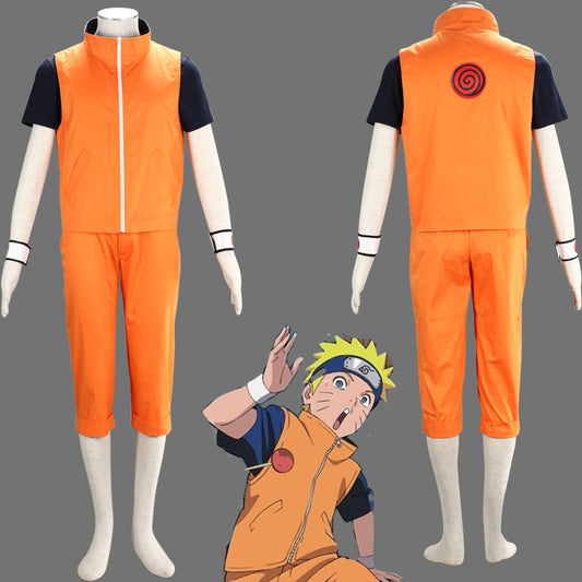 Naruto Find the Four-Leaf Red Clover Naruto Cosplay Costume Outfit Men Kids Halloween