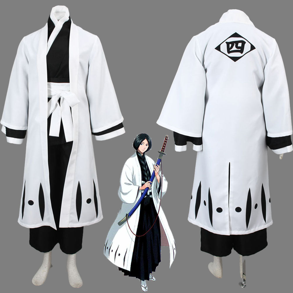 Anime Bleach Unohana Retsu Costume Cosplay Suits 4th Division Captain Women and Kids Halloween