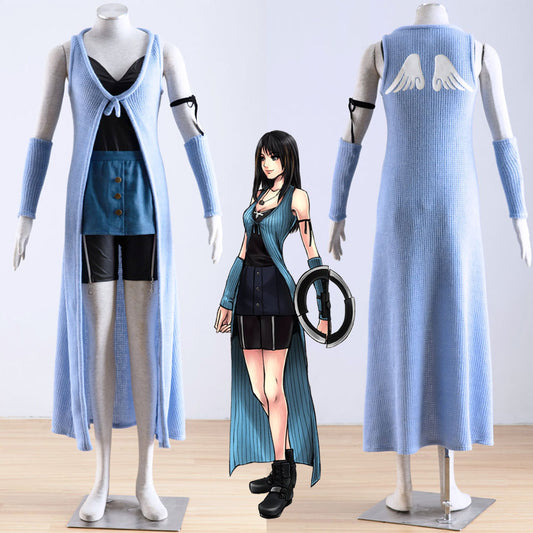 Game Final Fantasy 8 Riona Cosplay Costumes with Accessories Women Kids Halloween