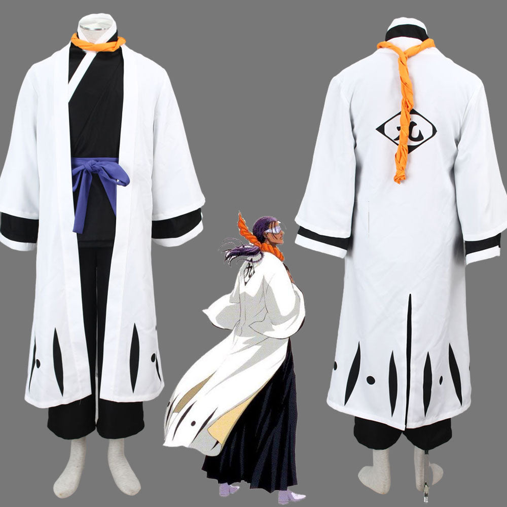 Anime Bleach Tosen Kaname Costume Cosplay Suits 9th Division Captain Costume Men and Kids Halloween