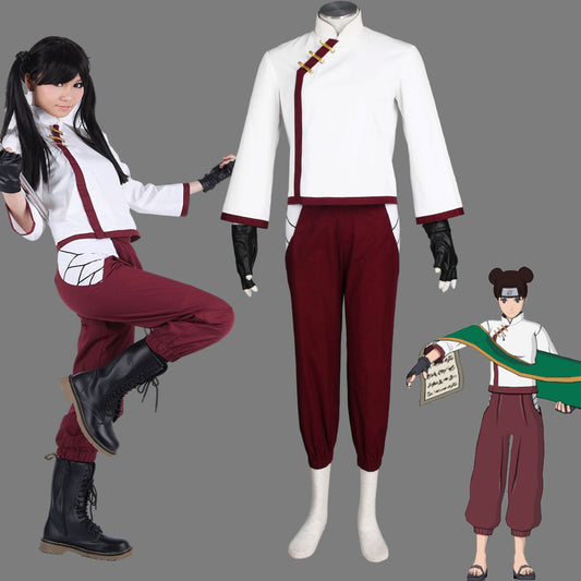 Anime Naruto Shippuden Cosplay Tenten Costume Women Kids Halloween