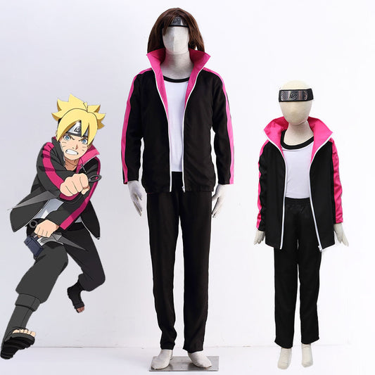 Anime Naruto Boruto Cosplay Boruto Cosplay Costume with Accessories Men and Kids Halloween