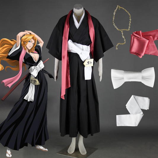 Anime Bleach Matsumoto Rangiku Costume Cosplay Suits 10th Division Vice Captain Women and Kids