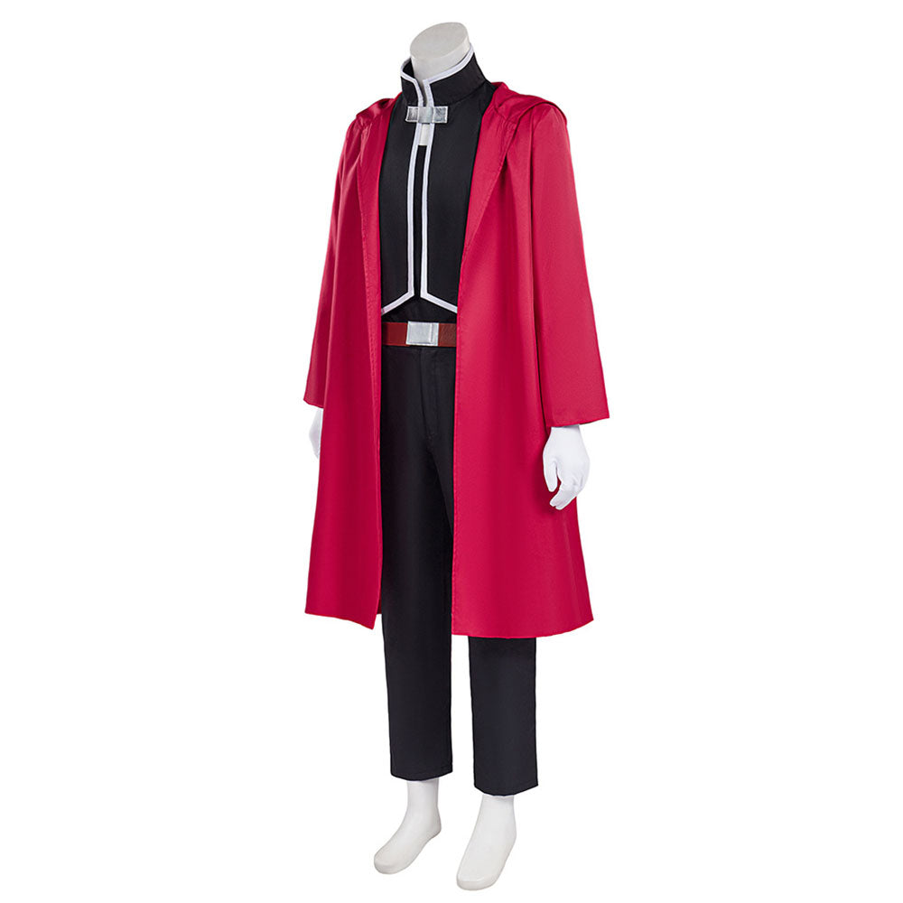 Fullmetal Alchemist Costumes Edward Elric Cosplay Red full Outfits for Men