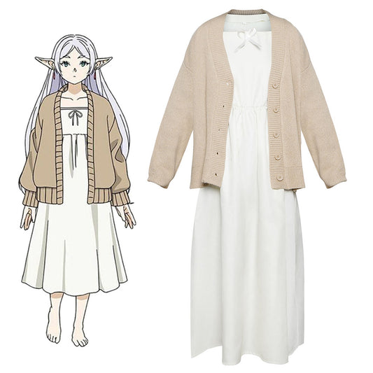 Anime Frieren: Beyond Journey's End Costume Frieren Cosplay Sweater Full Outfits for Women