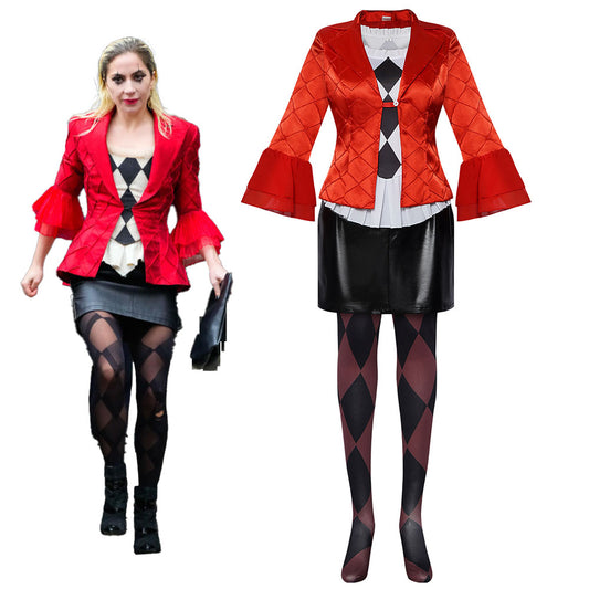 Joker 2 Joker Folie a Deux Costume Lady Gaga Harley Quinn Cosplay full Outfits for Women