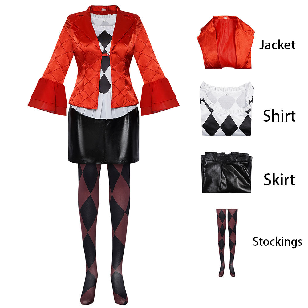 Joker 2 Joker Folie a Deux Costume Lady Gaga Harley Quinn Cosplay full Outfits for Women