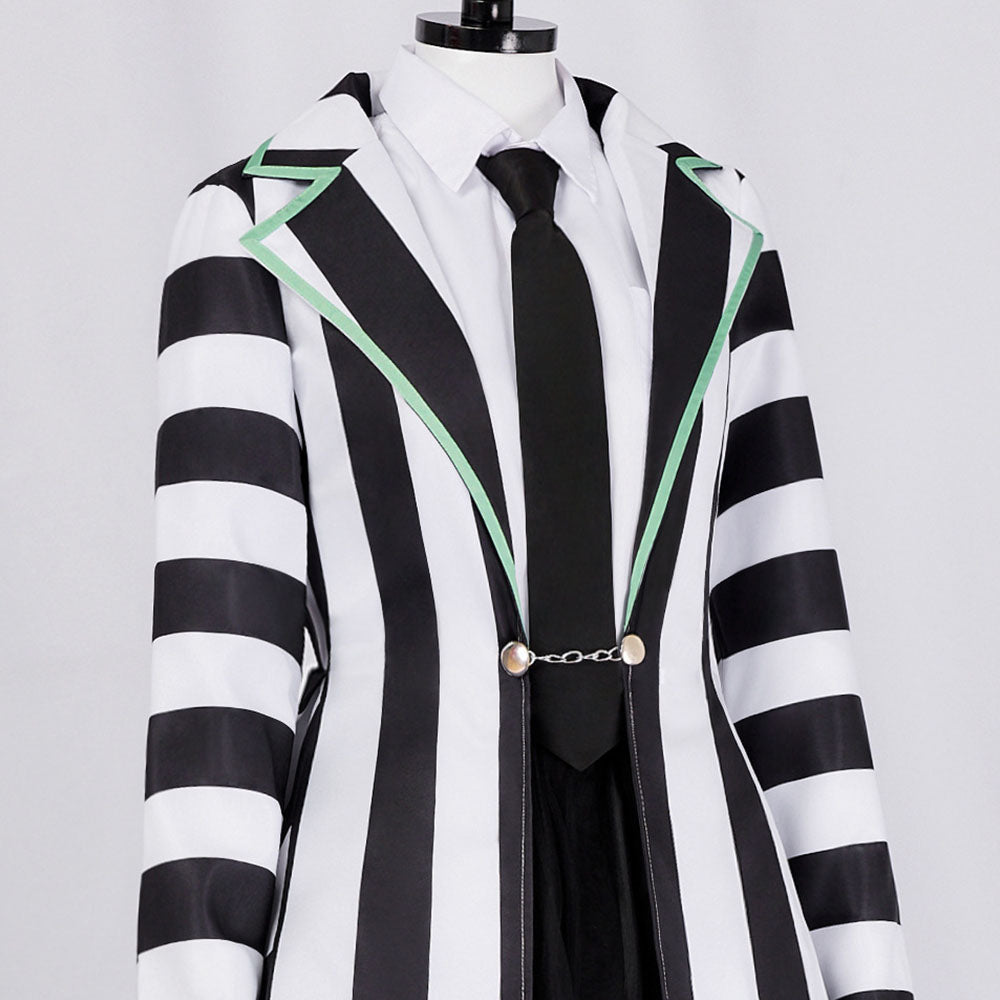 Movie Beetlejuice 2 Costume Beetlejuice Cosplay Women Skirt Style Cosplay full Outfits with Accessories