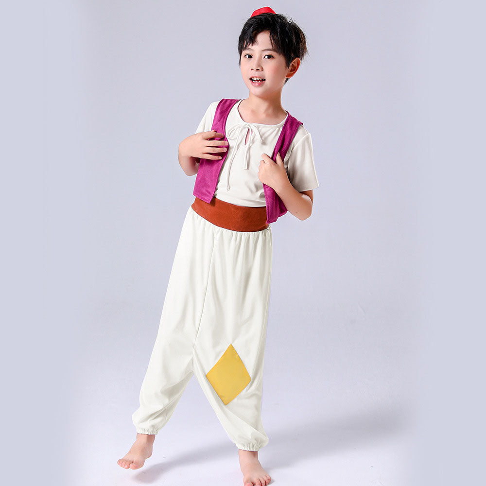 Aladdin Costume Aladdin and the Magic Lamp Prince Ali Cosplay Outfits for Kids