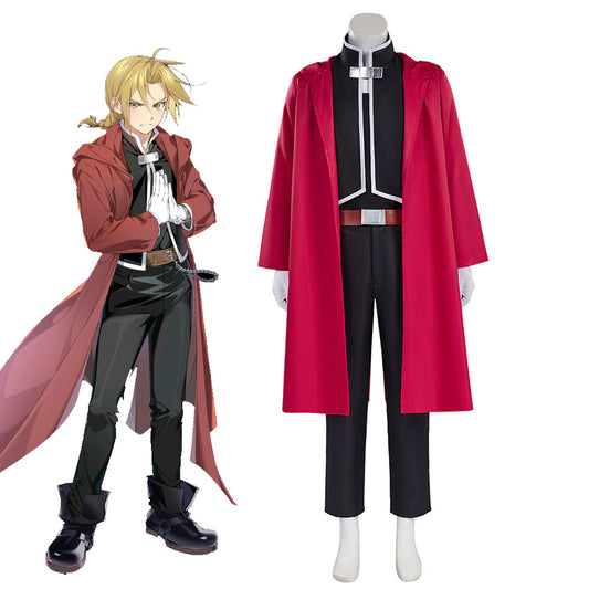 Fullmetal Alchemist Costumes Edward Elric Cosplay Red full Outfits for Men