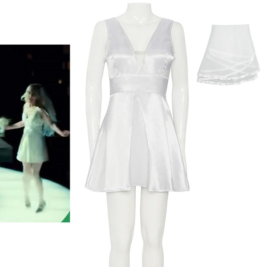 Joker 2 Joker Folie a Deux Costume Lady Gaga Harley Quinn Cosplay White Wedding Dress