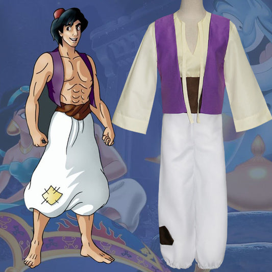 Aladdin Costume Aladdin and the Magic Lamp Prince Ali Cosplay Outfits for Men