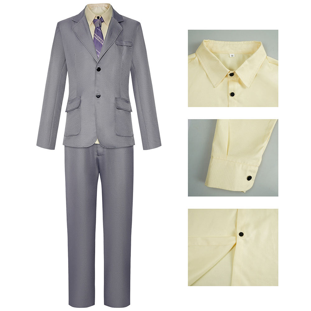 Joker 2 Joker Folie a Deux Costume Arthur Fleck Cosplay Brown Gray Suits full Outfit for Men