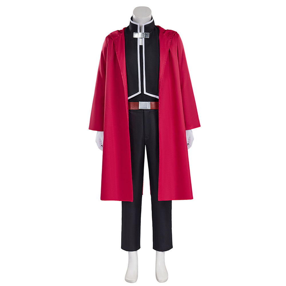 Fullmetal Alchemist Costumes Edward Elric Cosplay Red full Outfits for Men