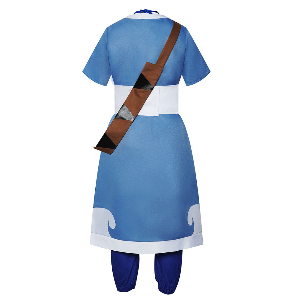 Avatar The Last Airbender Costume Katara Cosplay Blue full Outfit for Women