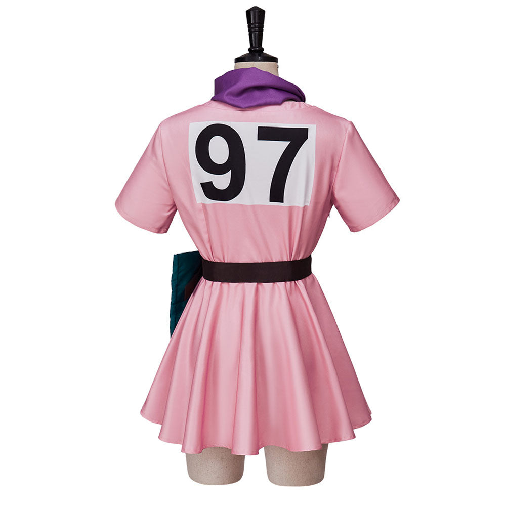 Dragon Ball Z Bulma Cosplay Pink Costume Dress Ouffits for Women Halloween