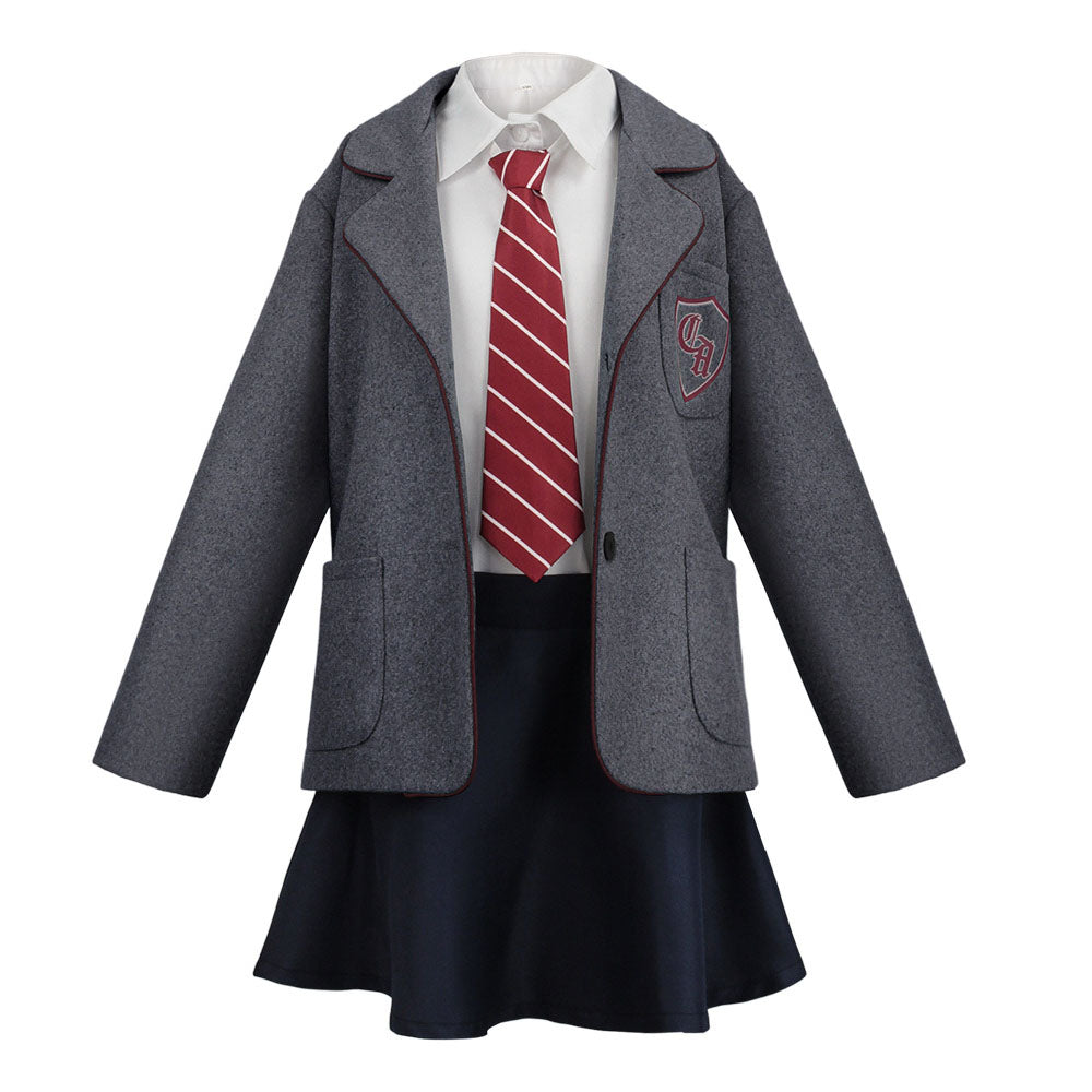 Matilda The Musical Costume Matilda Gray School Uniform Cosplay Women and Kids Halloween