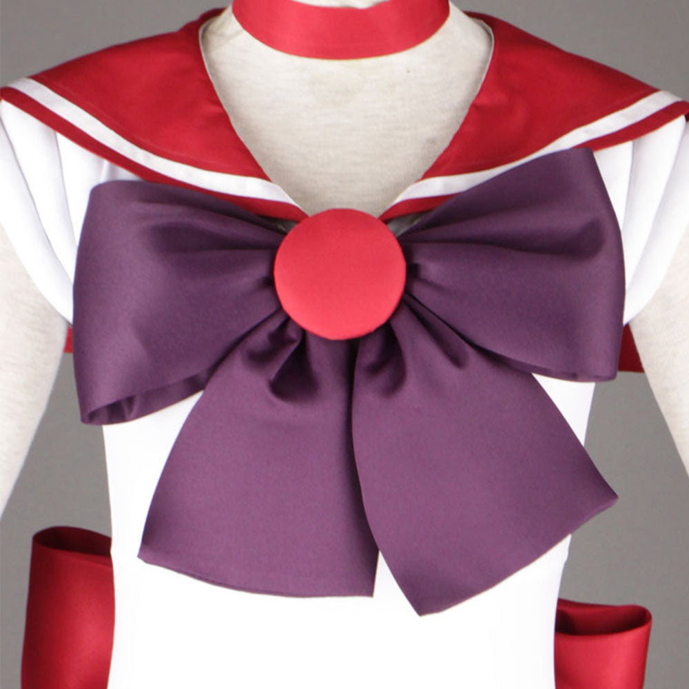 Anime Sailor Moon Costume Heino Rei Sailor Mars Fighting Cosplay Outfit and Accessories Women and Kids Halloween