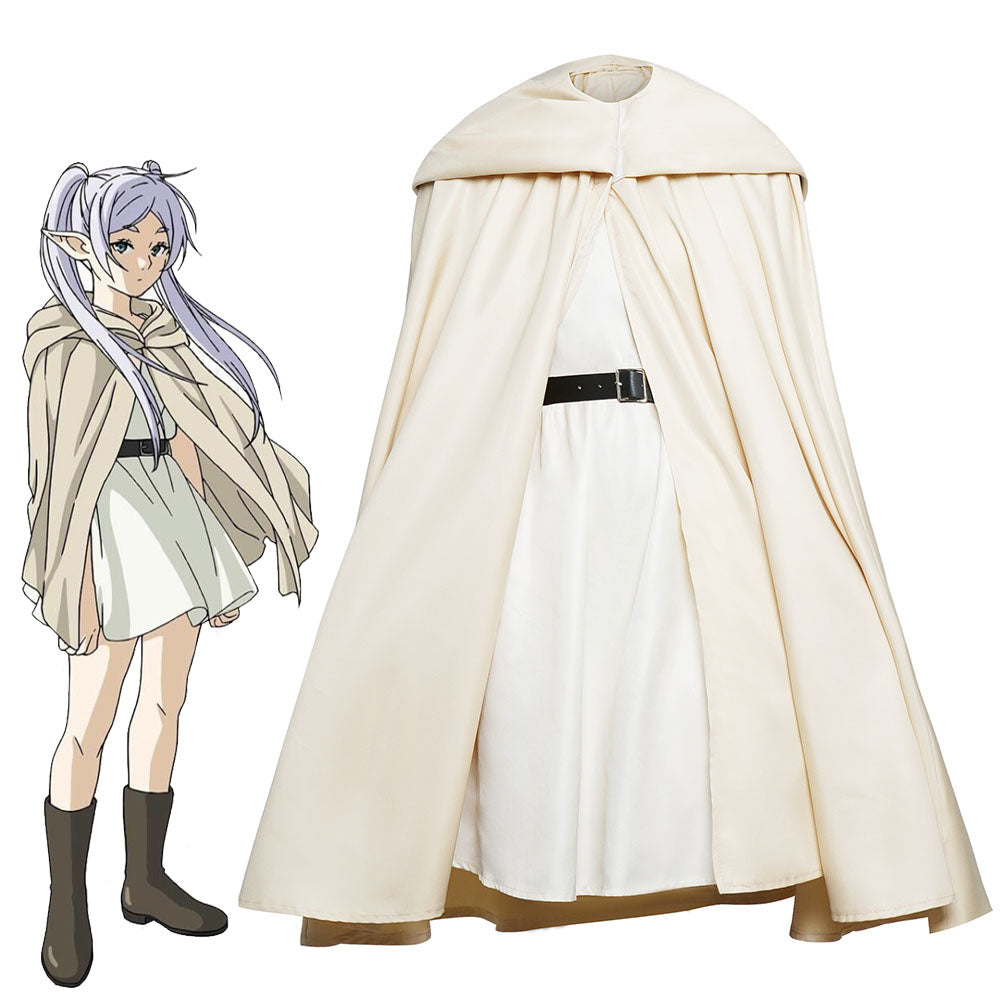 Anime Frieren: Beyond Journey's End Costume Frieren Winter Cosplay Cloak Full Outfits for Women