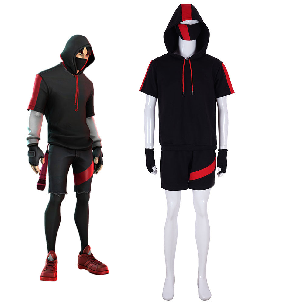 Game Fortnite Ikonik Cosplay Costume full Outfit Men Halloween