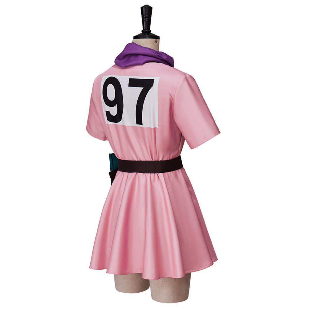 Dragon Ball Z Bulma Cosplay Pink Costume Dress Ouffits for Women Halloween