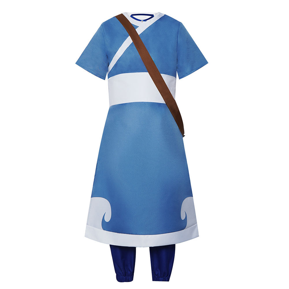 Avatar The Last Airbender Costume Katara Cosplay Blue full Outfit for Women