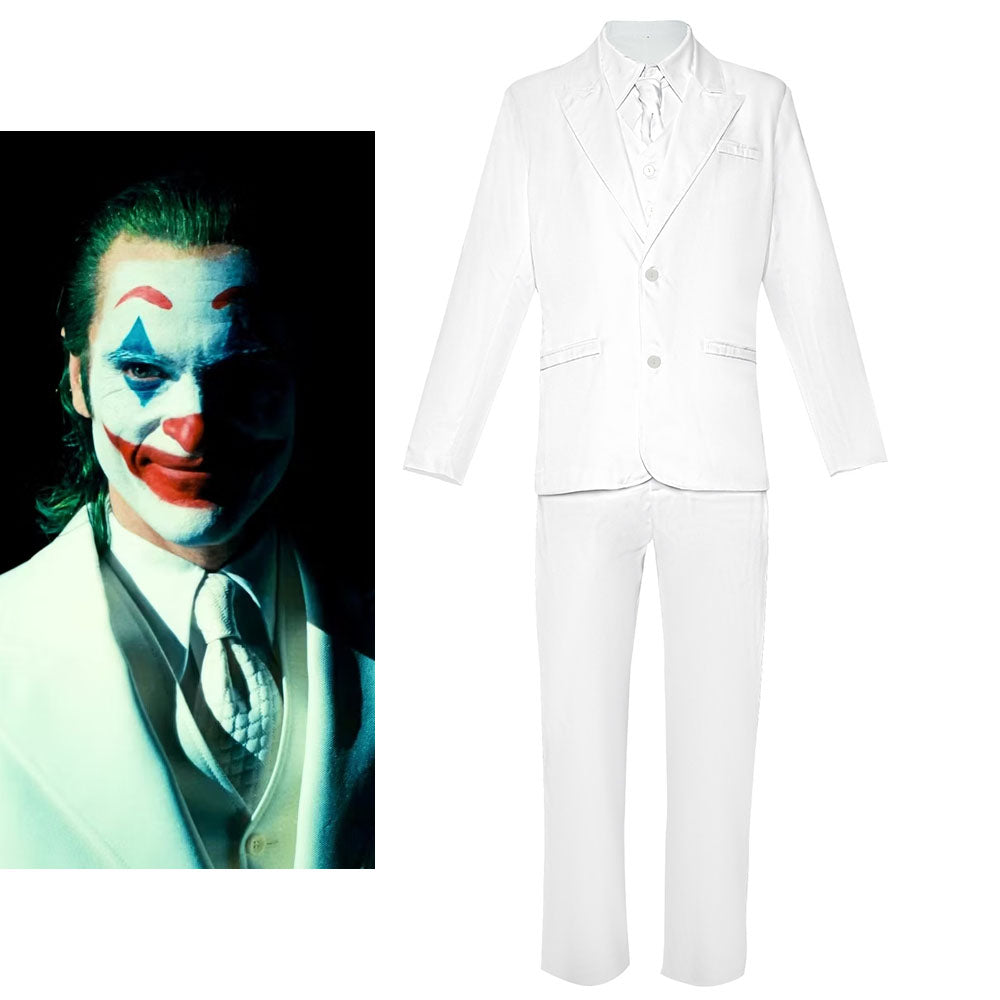 Joker 2 Joker Folie a Deux Costume Arthur Fleck Cosplay White Wedding Suits for Men