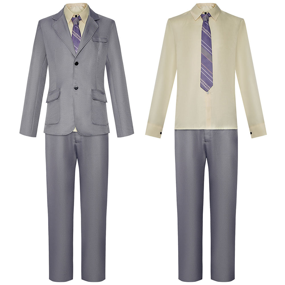 Joker 2 Joker Folie a Deux Costume Arthur Fleck Cosplay Brown Gray Suits full Outfit for Men