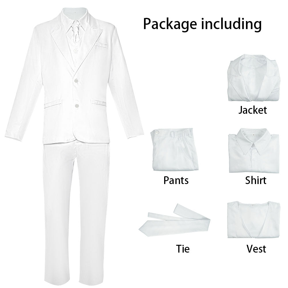 Joker 2 Joker Folie a Deux Costume Arthur Fleck Cosplay White Wedding Suits for Men