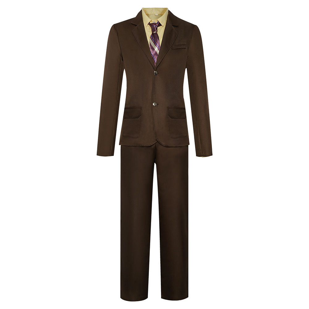 Joker 2 Joker Folie a Deux Costume Arthur Fleck Cosplay Brown Gray Suits full Outfit for Men